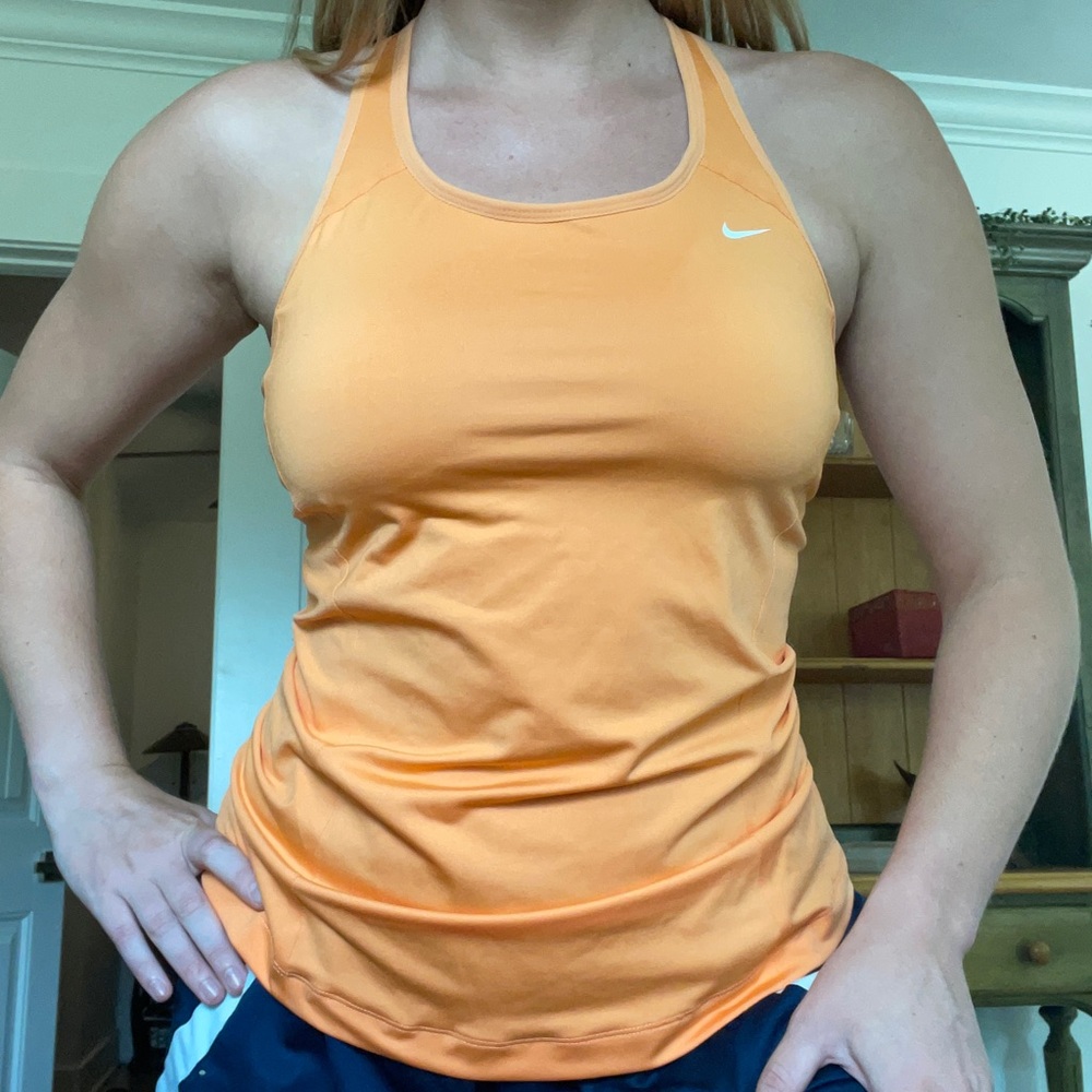 Nike Orange Halter workout top (XL)